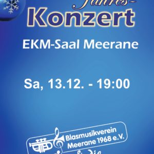 Eintrittskarte zum Jahreskonzert am 13.12.2025 um 19 Uhr